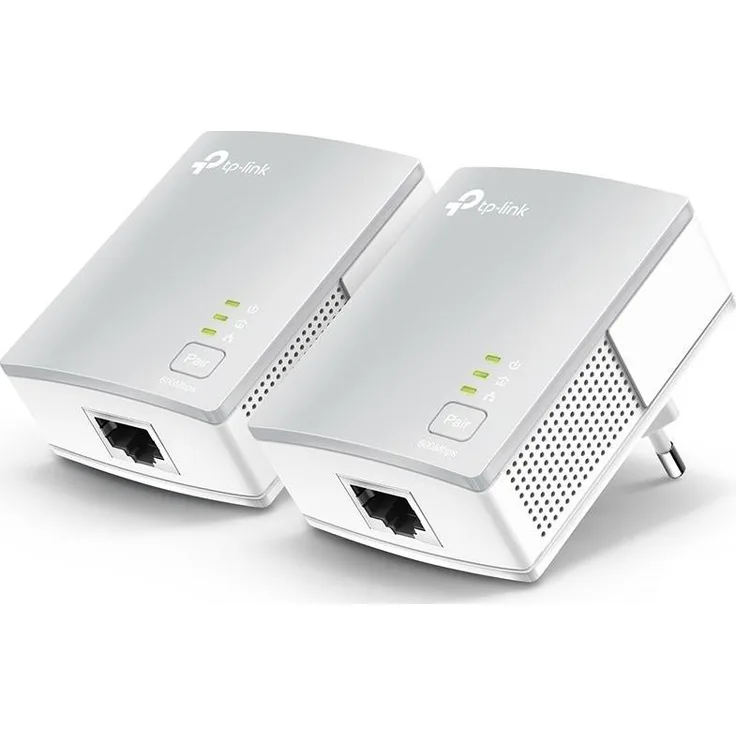 TP-Link TL-PA4010KIT Powerline-Adapter, Ethernet LAN Set mit 600 Mbit/s, kompakt und energiesparend, Weiss