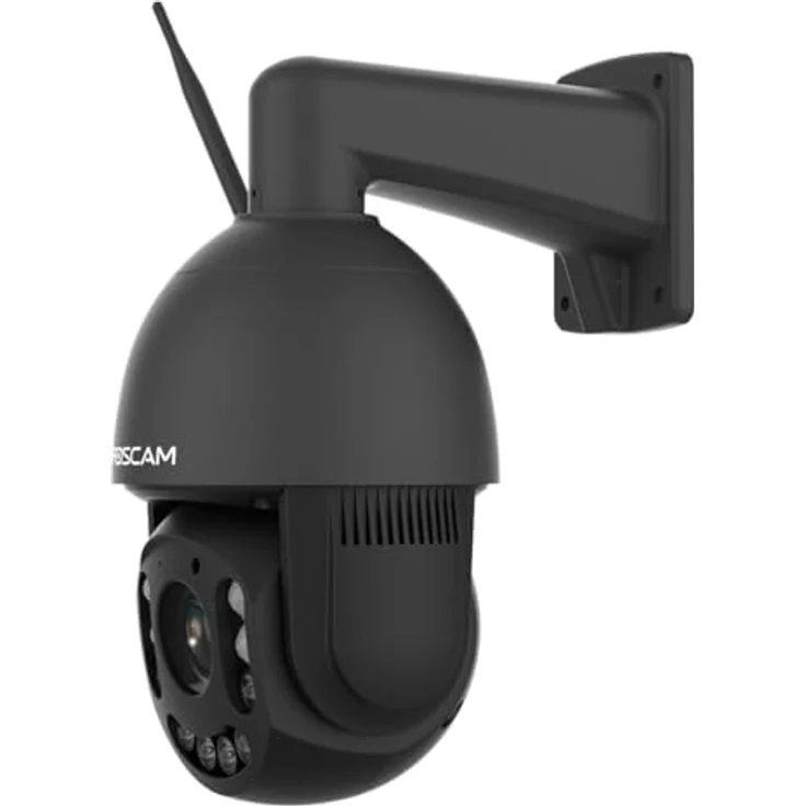Foscam SD4H 4 MP Dualband WLAN PTZ Dome Überwachungskamera mit 18-fachem optischem Zoom, Personen- und Fahrzeugerkennung, automatischer Verfolgung (schwarz) – Bild 2