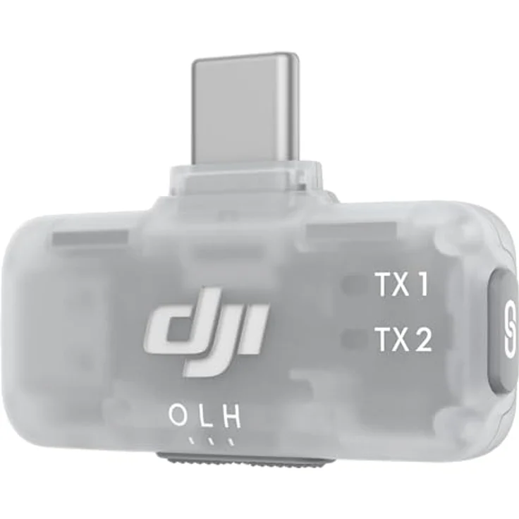 DJI Mic Serie Empfänger für Mobilgeräte, Plug & Play mit dreistufiger Geräuschunterdrückung, kompatibel mit Mic Mini/2/3, schwarz – Bild 2