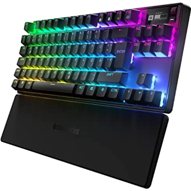 SteelSeries Apex Pro TKL Wireless (2023) - Mechanische Gaming-Tastatur – Die weltweit schnellste Tastatur – Anpassbares Ansprechverhalten – Bluetooth 5.0 – 2,4 GHz – Deutsches (QWERTZ) Layout – Bild 1