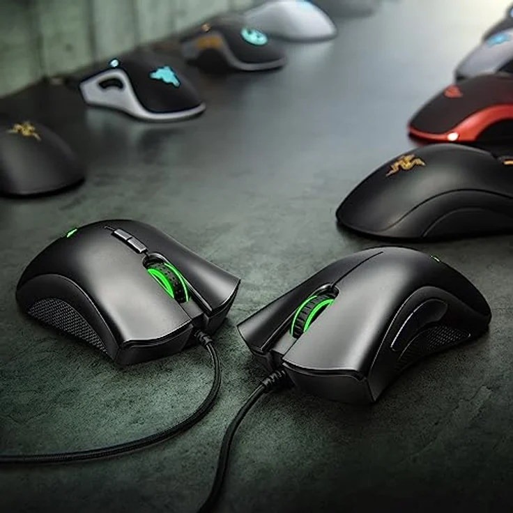 Razer Für Spiele DeathAdder Essential Ergonomische optische Maus, Weiß, mit Kabel (Kabelgebunden), Maus, Weiss – Bild 7