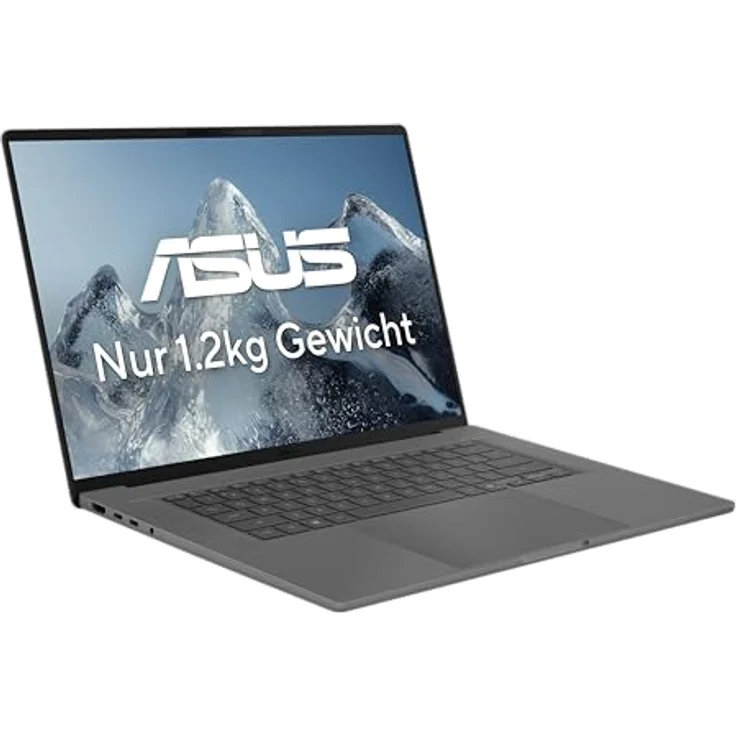 Asus Zenbook A14 UX3407QA-QD496W, WUXGA Notebook 14 Zoll (1920 x 1200), 32 GB RAM, 1 TB SSD, Qualcomm Snapdragon bis 2,97 GHz, Windows 11 Home, Grau – Bild 2