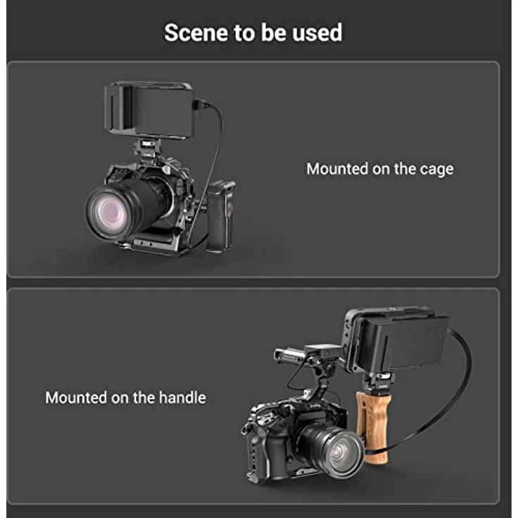 SmallRig 2904 Swivel & Tilt Monitorhalterung mit zwei 1-4'' Schrauben – Bild 8