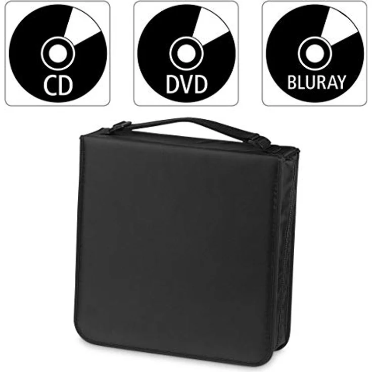 Hama CD Wallet Nylon 208, black (Schwarz) – Bild 2
