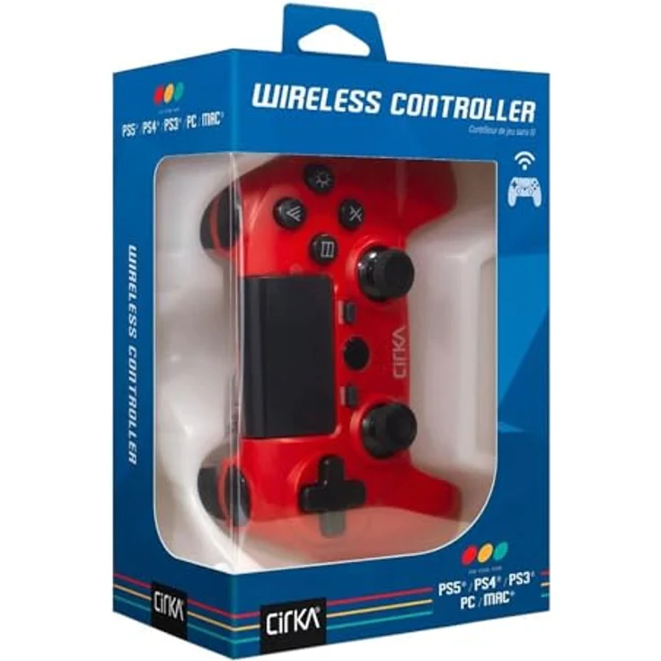 Hyperkin Nuforce Wireless Controller, Gaming Controller für PS4/PC/Mac, rot – Bild 2