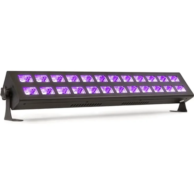 BeamZ LED-Bar BUV2123, 24x 3W UV-LED Scheinwerfer mit parabolischen Reflektoren, Schwarz