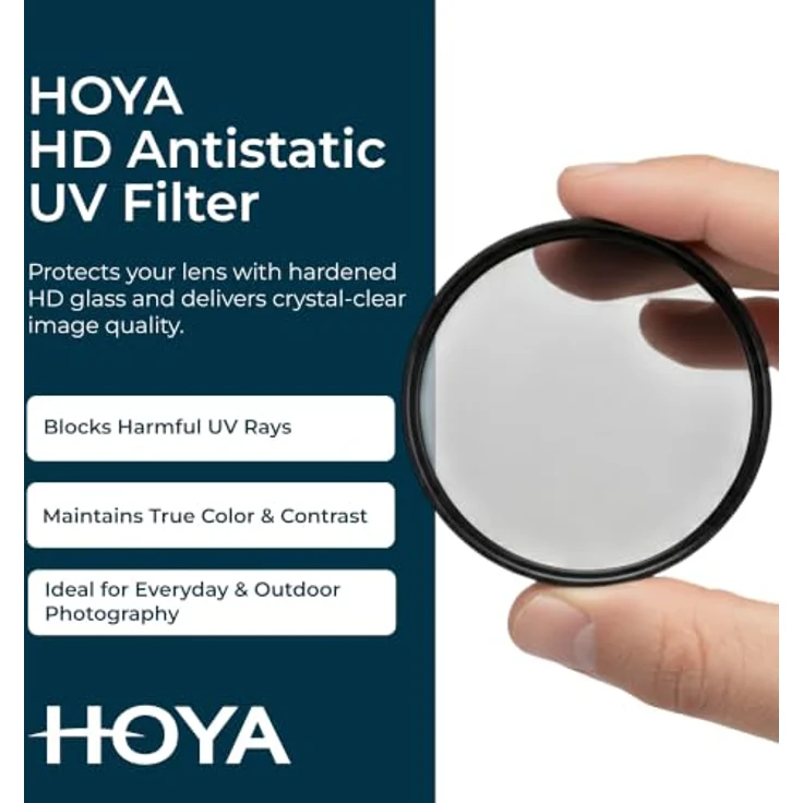 Hoya UV HD Antistatic 62mm, Kamera-Filter mit antistatischer Beschichtung und optimalem UV-Schutz – Bild 2