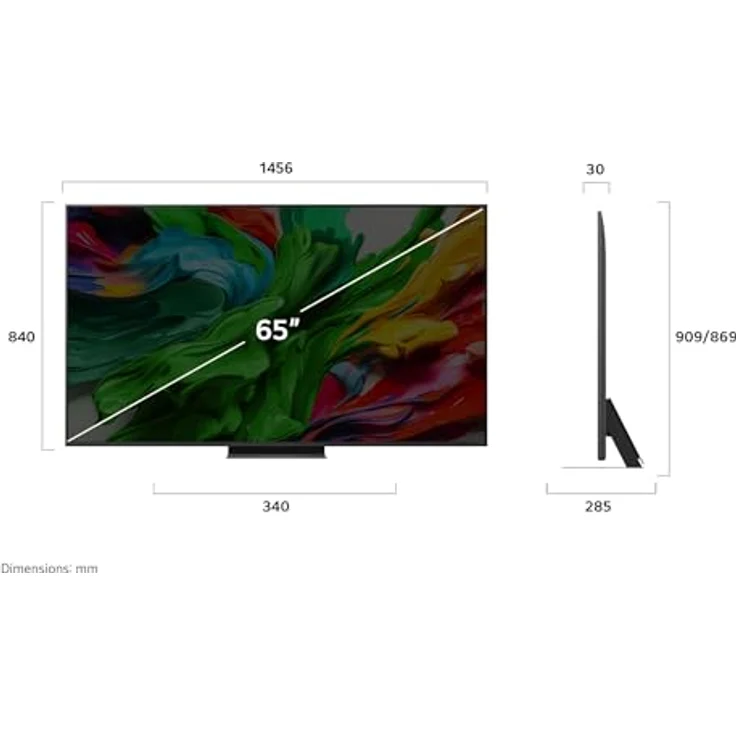 LG 65QNED86A6A, 65 Zoll 4K QNED evo AI TV mit α8 Gen2 Prozessor, webOS 25, 120Hz (VRR bis zu 144Hz) und Dynamic QNED Color-Display, Modelljahr 2025 – Bild 5