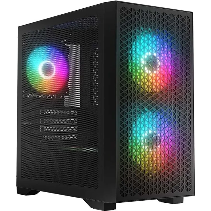 LOGIC DART PRO ARGB MINI USB-C PC-Gehäuse, Schwarz, mit RGB-Beleuchtung und kompaktem Design