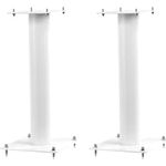 Norstone Lautsprecherständer Stylum, stabil aus Metall, bis 50kg belastbar, Paarpreis (Stylum 1 (50cm), Weiß (matt))