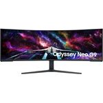 Samsung Odyssey Neo G95NC Curved Gaming Monitor, 57 Zoll, VA-Panel, 7.680 x 2.160 Pixel, Quantum Mini LED, Freesync Premium Pro, Bildwiederholrate 240 Hz, Reaktionszeit 1 ms (G/G), Weiß