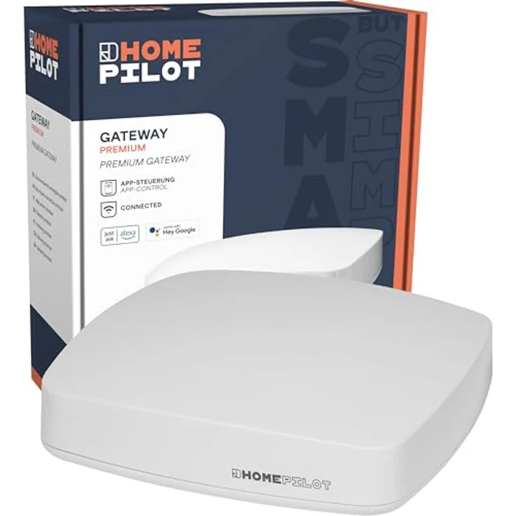 Rademacher HomePilot Gateway Premium + Funkstick, Smart Home Hub mit Unterstützung für 100 Geräte, Sprachsteuerung mit Alexa und Google Assistant – Bild 1