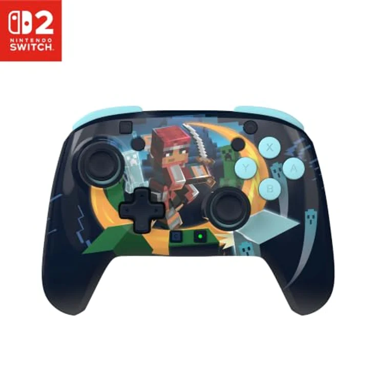 Turtle Beach Rematch™ Wireless Gaming Controller - Minecraft™ Dungeons II - Kabelloser Controller mit Lentikular-Design, TMR-Analogsticks und bis zu 40 Stunden Akkulaufzeit für Nintendo Switch 2 – Bild 1
