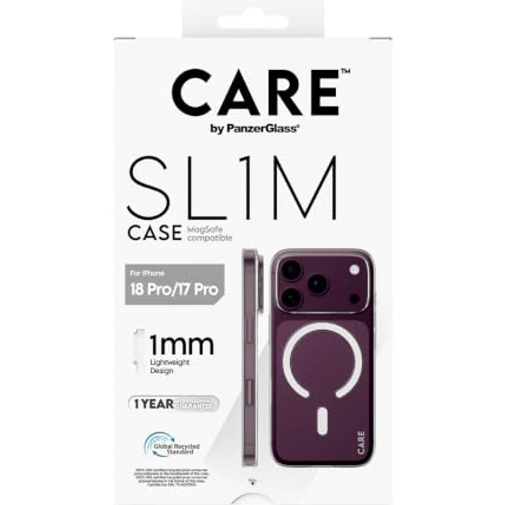 CARE by PanzerGlass SL1M Case Transparent mit MagSafe für Apple iPhone 18 Pro | 17 Pro, schützende Handyhülle mit Fall- und Kratzschutz – Bild 3