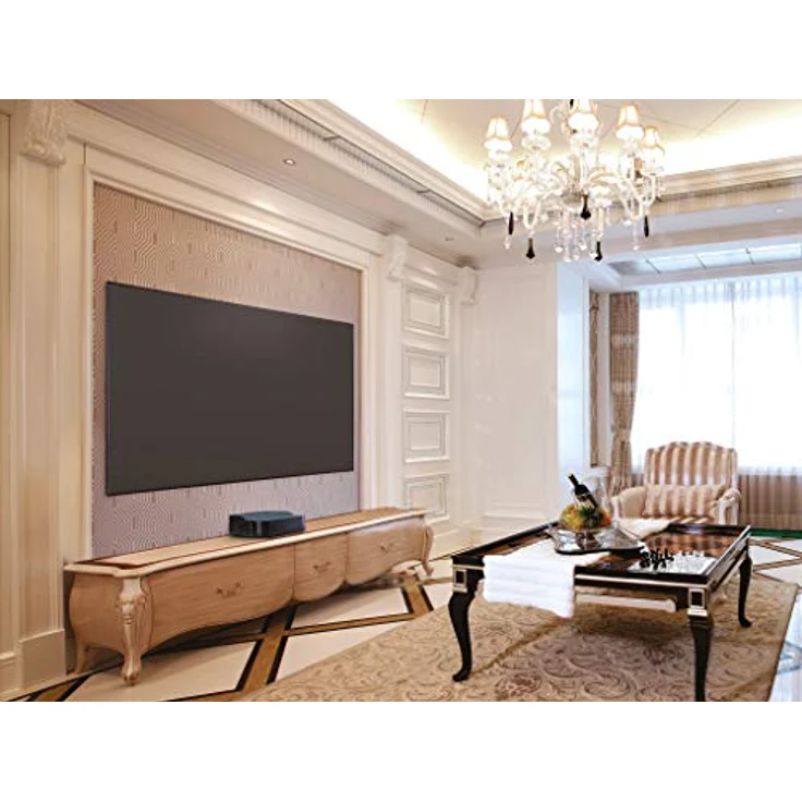 Celexon HomeCinema UST Hochkontrast-Rahmenleinwand BrightOnyx, 90" (16:9), Laser TV Projektionstuch, 135° Betrachtungswinkel, hohe Farbtreue 98% – Bild 3