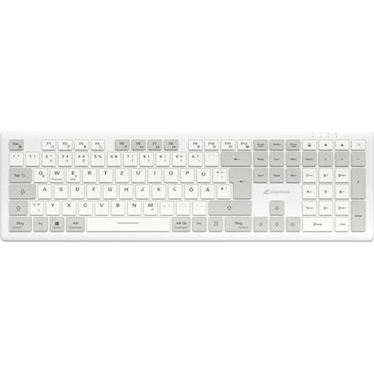 Sharkoon OfficePal K30W, Weiß, Drahtlose Tastatur mit extra-leisem Scissor-Schalter – Bild 2