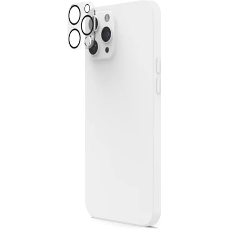 Hama Cam Protect Kameraobjektivschutz gehärtetes Glas 9H für Apple iPhone 16 Pro / 16 Pro Max, stoßfest und kratzresistent