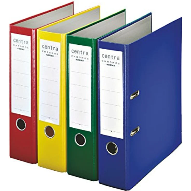 Centra Aktenordner Ordner PP Chromos - A4, 52 mm, weiß - Polypropylen-Folie, mit Hebelmechanik – Bild 2