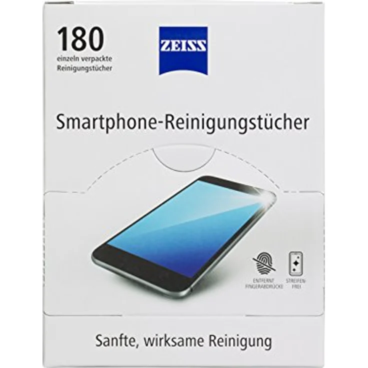 ZEISS Smartphone-Reinigungstücher 180 Stk. alkoholfrei, Reinigung für Smartphonedisplays – Bild 2