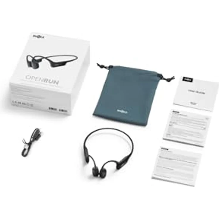 SHOKZ OpenRun Mini Black USB-C Kopfhörer - Schnellladefunktion, IP67 Wasserdicht, 8-stündige Akkulaufzeit, Federleicht – Bild 6