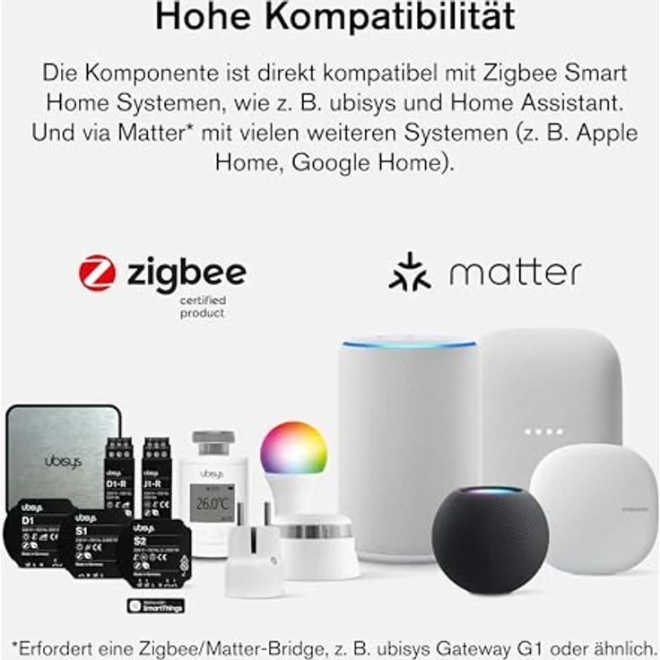 ubisys Zigbee Heizkörper-Thermostat H1: Smarte Funk-Heizungssteuerung zur Temperaturregelung per App – Made in Germany, keine Datenverfolgung, einfache Installation – Bild 4