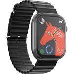 xO Smartwatch Sport W8 Pro, Smartwatch in Schwarz mit Sportfunktionen und Benachrichtigungen