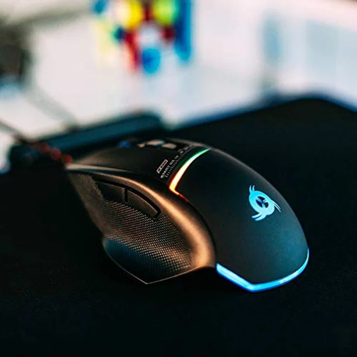 KLIM Skill Gaming Maus - High Precision PC Gaming Mouse USB - Neue 2023 - Wählbare DPI-Einstellung - Programmierbare Tasten - Exzellenter Griff - PC PS5 – Bild 5