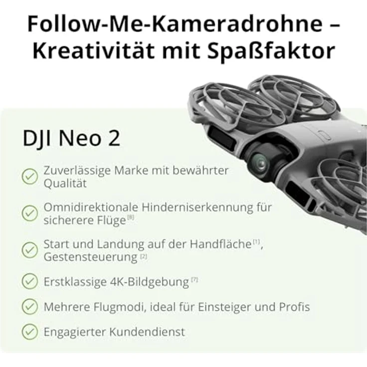 DJI Neo 2 Motion Fly More Combo, 4K Ultra HD Drohne mit omnidirektionaler Hinderniserkennung, DJI Goggles N3, DJI RC Motion 3, 3 Akkus und Ladestation – Bild 9