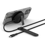 Belkin BoostCharge Pro tragbares kabelloses Ladepad mit MagSafe (schnelles Laden bis zu 15 W, Ständer, kompatibel iPhone 14-, 13- und 12-Modellen, Netzteil Nicht enthalten) Schwarz - Preisvergleich