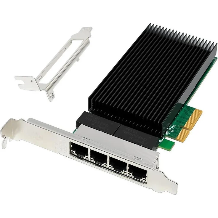 MicroConnect Network Card PCIe x4 I226-T4, Quad-Port 2.5G RJ45 Netzwerkkarte für Server und Arbeitsplatzumgebungen