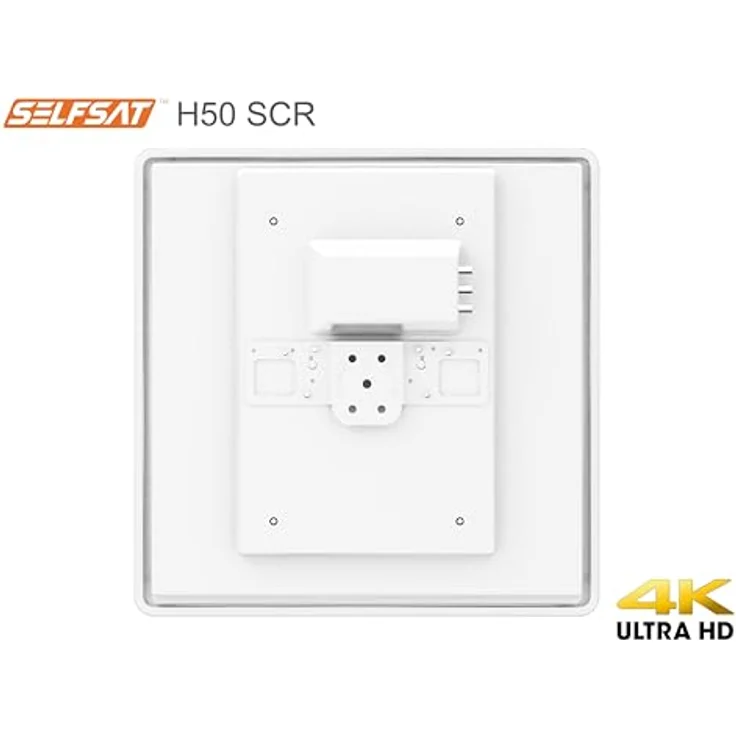 Selfsat H50SCR Unicable Antenne mit 2 Legacy Ausgängen für 6 Teilnehmer, flaches Design, SCR-LNB kompatibel zu EN50494 – Bild 4