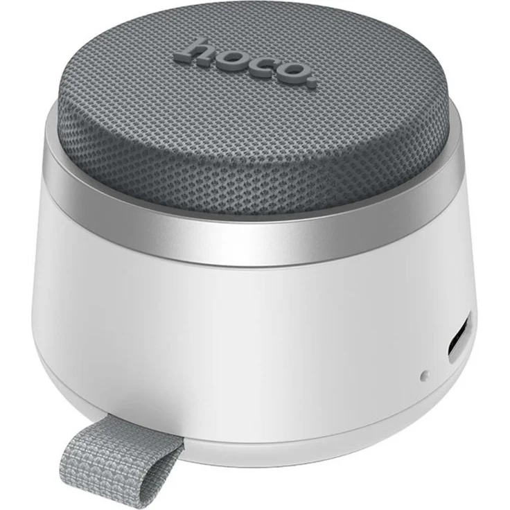 Hoco HC43 Bluetooth Lautsprecher mit Magnetblock, TWS-Funktion, Weiß, 40-mm-Treiber, bis zu 3 Std. Wiedergabezeit