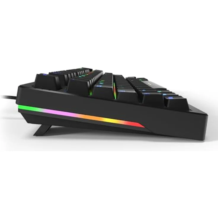 Sharkoon SKILLER SGK25, Gaming-Tastatur mit RGB-Beleuchtung, anpassbaren Schaltern und praktischem Drehregler – Bild 4