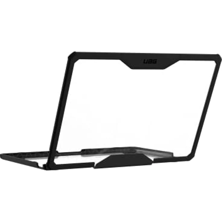 Urban Armor Gear Plyo Case für das Apple MacBook Air 13" Zoll (M2-2022) Hülle [Sturzfeste Schutzhülle nach US-Militärstandard, Freier Zugang zu Allen Anschlüssen] Ice/schwarz (transparent) – Bild 5