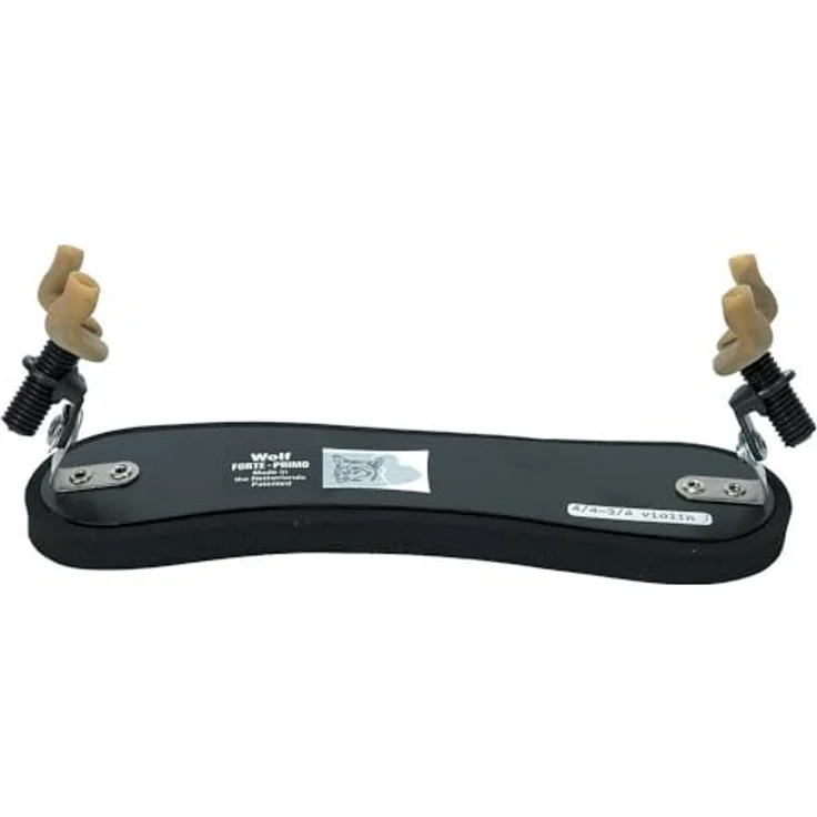 Wolf Schulterstütze Forte Primo, Ergonomisch für Violine 4/4-3/4, Höhenverstellbar 0,5-8 cm, Flexible Rückenplatte, Gebogene Form