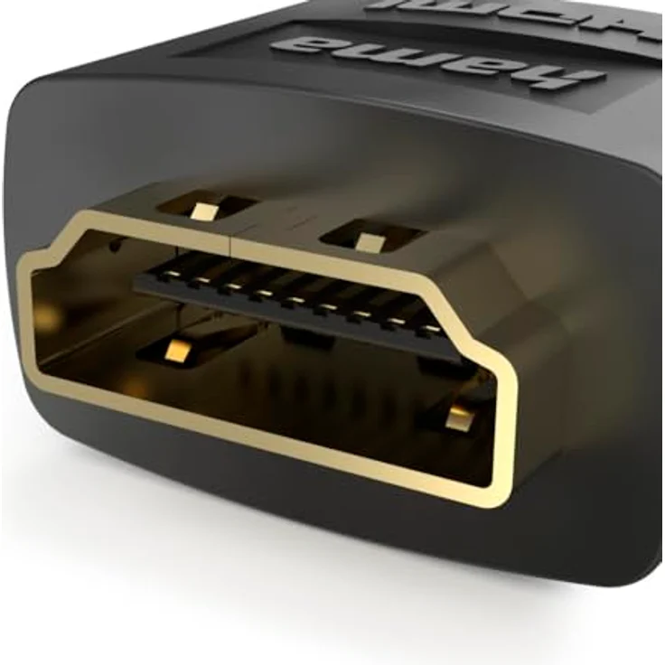 Hama HDMI Adapter 200356, Weiblich Gerade auf HDMI Typ A, Kupplung 8K, Schwarz – Bild 4
