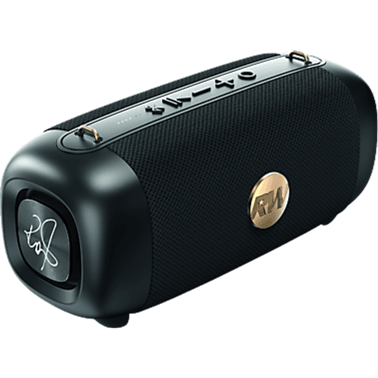 PEAQ PPA 405-RW Bluetooth Lautsprecher, schwarz, wasserfest, AUX In, USB C Anschluss