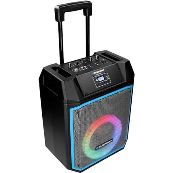 Blaupunkt Column MB08.2, Bluetooth Lautsprecher mit 5h Akkubetrieb, 600 W Leistung, Blau/Schwarz – Bild 8
