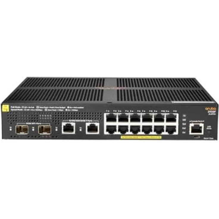 Aruba 2930F Switch 12G PoE+ 2G/2SFP+ Europe - English localization, Netzwerk Switch – Bild 3