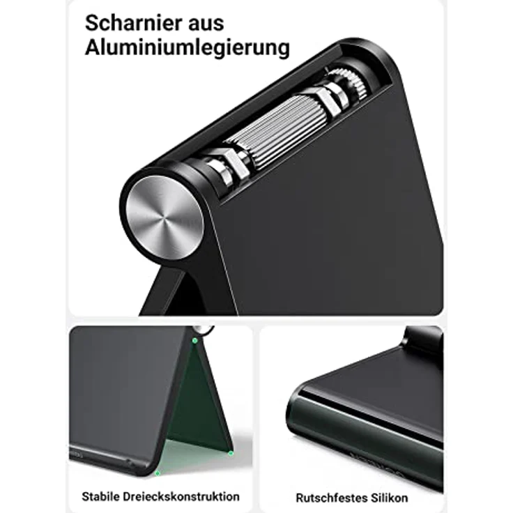 UGREEN Multi-Angle Tablet Ständer, Schwarz – Bild 6