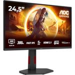 AOC Gaming Q25G4SR - 255 Zoll Quad HD Monitor, 300 Hz, 1 ms, HDR400, schwarz-rot