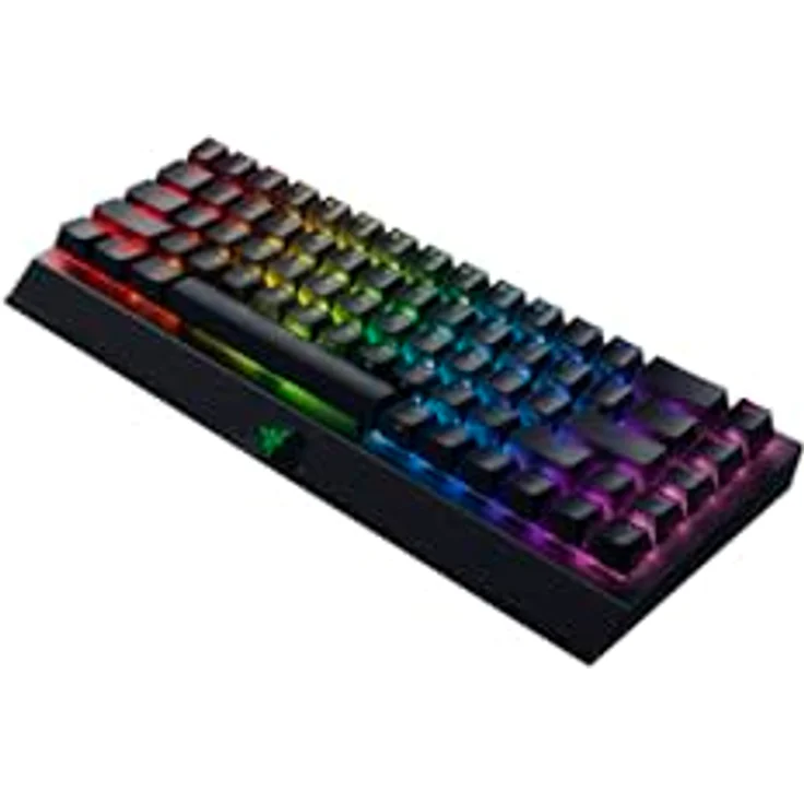 Razer BlackWidow V3 Mini HyperSpeed, Kabellose 65% Gaming-Tastatur mit leisen Gelben Schaltern, Bluetooth, USB-C und Stealth Pudding-Tastenkappen, UK-Layout, Schwarz – Bild 2