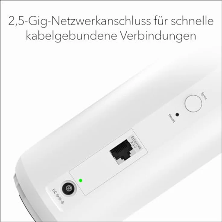 Netgear Orbi3 DB WiFi 7 Satellite, Router mit 3600 Mbit/s und 120 m² Abdeckung, Weiß – Bild 6