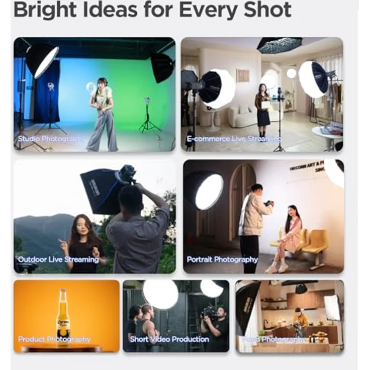 Amaran Lantern 90, kugelförmige Softbox mit 90 cm Größe, universeller Bowens-Mount, Schnellmontage-Technik für einfachen Aufbau – Bild 6