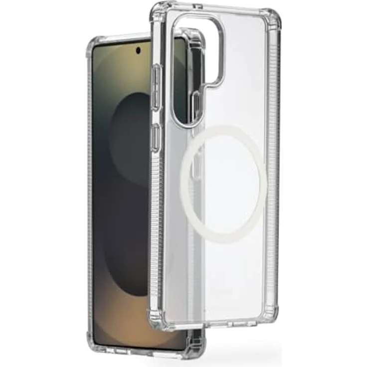 Hama Magnetische Handyhülle Extreme Protect für Samsung Galaxy S25 Ultra, D3O-lizenziert, Qi2 kompatibel, transparente Hülle mit Anti Gelbstich und induktiver Ladefunktion – Bild 2