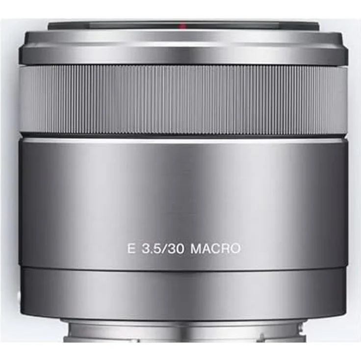 Sony SEL-30M35 Makro-Objektiv (Festbrennweite, 30 mm, F3.5, APS-C, geeignet für A6000, A5100, A5000 und Nex Serien, E-Mount) silber – Bild 2