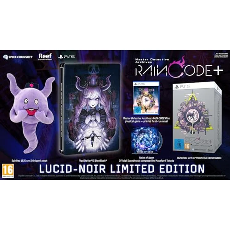 Spike Chunsoft Master Detective Archives: RAIN CODE Plus Lucid-Noir Limited Edition (PS5) - 3D Detective Adventure, Eccentric Cast, Puzzles and Paradoxes, 4K Compatibility, Bonus Original Printed Novel – Bild 2