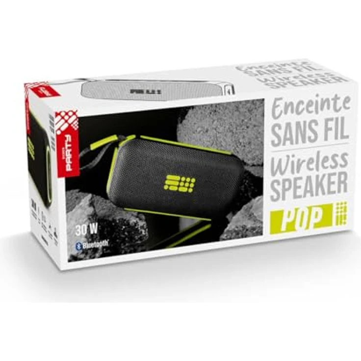 Bigben Party Sport Wireless Speaker, Bluetooth Lautsprecher mit 30 W Musikleistung, Akku-betrieben, Schwarz – Bild 2