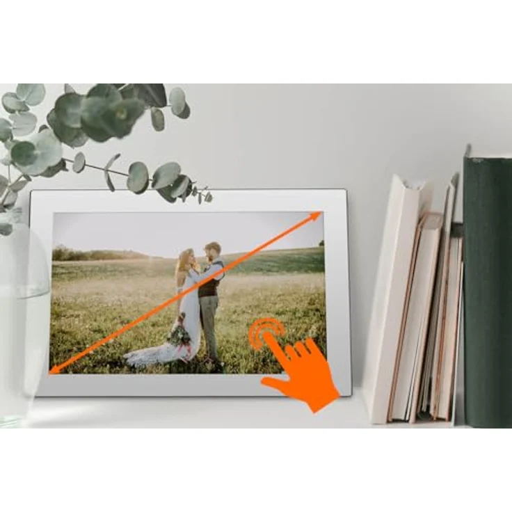 Rollei Smart Frame WiFi 101 Mirror – 10,1 Zoll Touch - WiFi - Bilderrahmen mit Frameo-App für schnelles und einfaches teilen von Fotos oder Videos | IPS-Panel, viele Funktionen, microSD-Slot (Mirror) – Bild 4