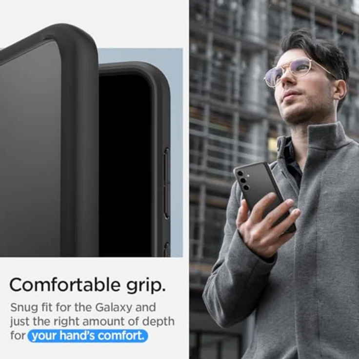 Spigen Ultra Hybrid Hülle Kompatibel mit Samsung Galaxy S24 -Schwarz, PC Platte, TPU-Rahmen, Air Cushion Technologie – Bild 5